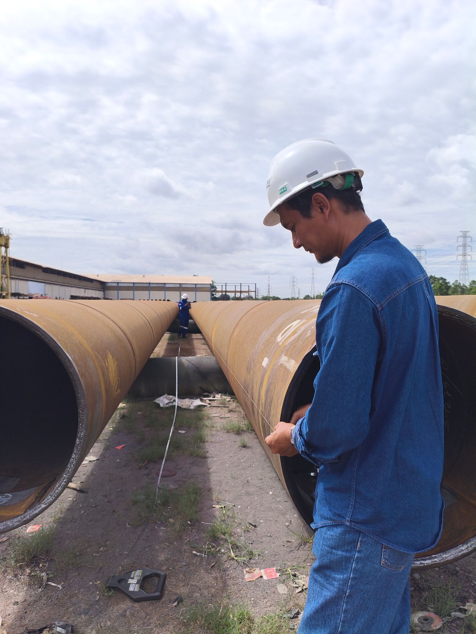 Placeholder image of a pipeline construction project